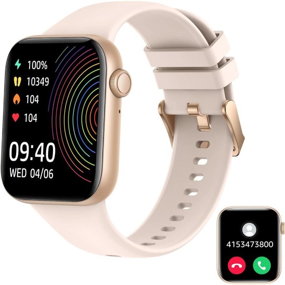 1.95" Full Screen Fitness Tracker with 111+ Sport Modes Smartwatch - Picture 1 of 6